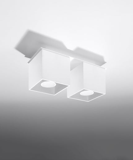 Lubinis šviestuvas QUAD 2 baltas