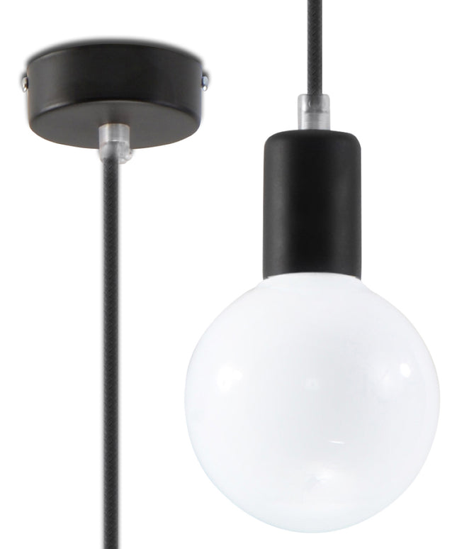 Pakabinamas šviestuvas EDISON juodas