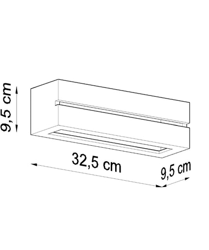 Sieninis keraminis šviestuvas VEGA LINE