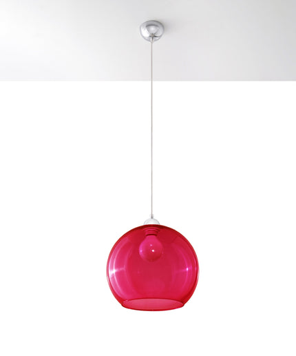 Pakabinamas šviestuvas BALL raudonas