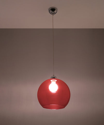 Pakabinamas šviestuvas BALL raudonas