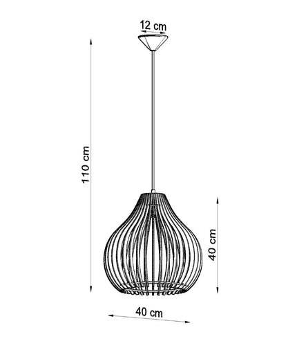 Pakabinamas šviestuvas APRILLA wood