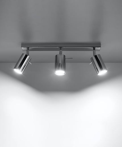 Lubinis šviestuvas RING 3 chromas