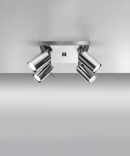 Lubinis šviestuvas RING 4 chromas