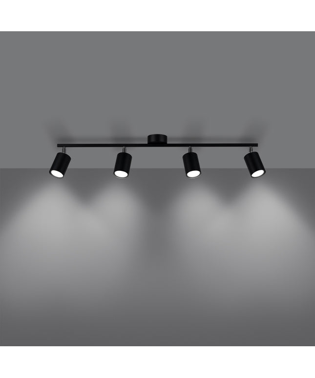 Lubinis šviestuvas LEMMI 4L juodas