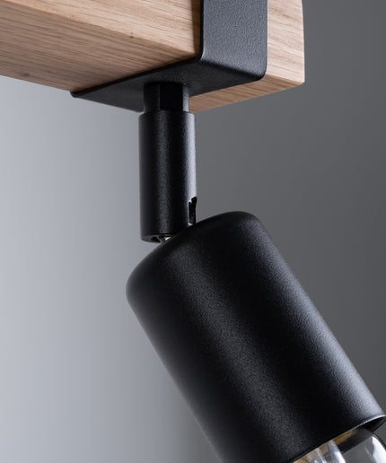 Lubinis šviestuvas ZUCA 2 juodas
