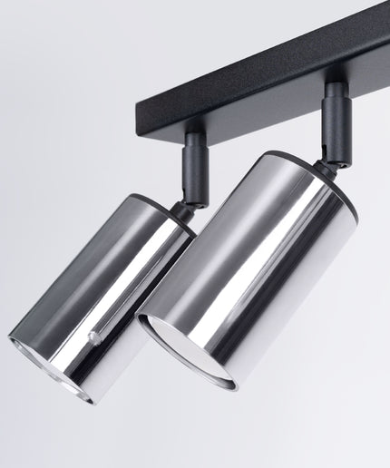 Lubinis šviestuvas WINX 6L juodas/chromas