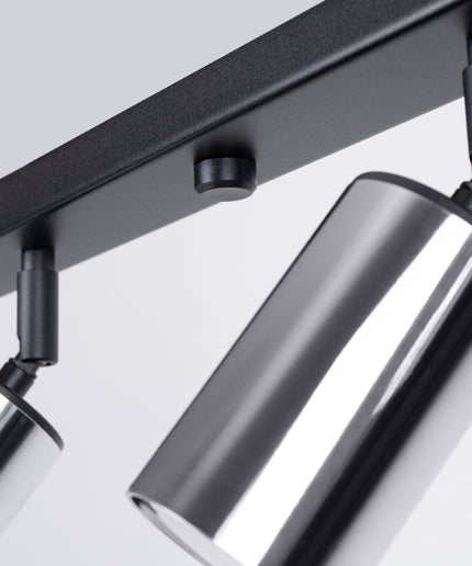 Lubinis šviestuvas WINX 6L juodas/chromas