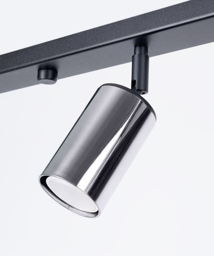 Lubinis šviestuvas WINX 6L juodas/chromas