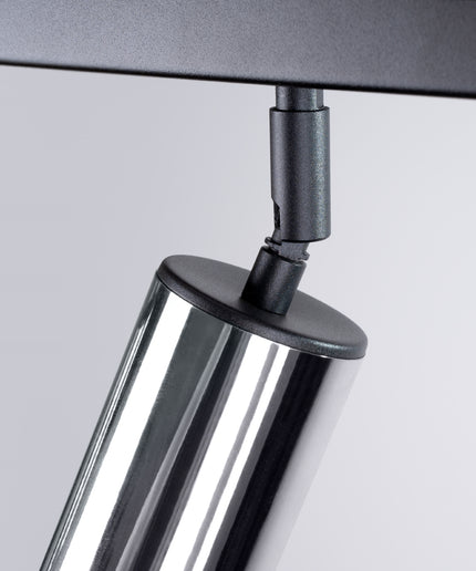 Lubinis šviestuvas WINX 6L juodas/chromas