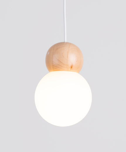 Lempos pakabukas PEKKA 1 blanc/bois naturel