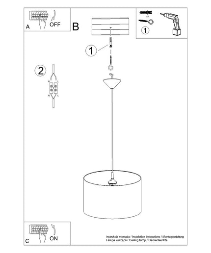 Pakabinamas šviestuvas FOOTBALL A 40