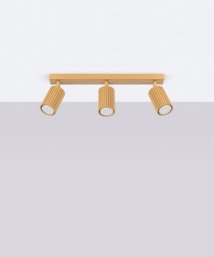 Lubinis šviestuvas KARBON 3L auksinis