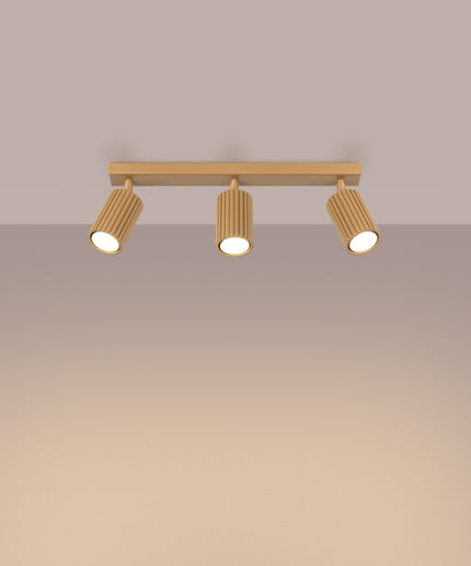 Lubinis šviestuvas KARBON 3L auksinis