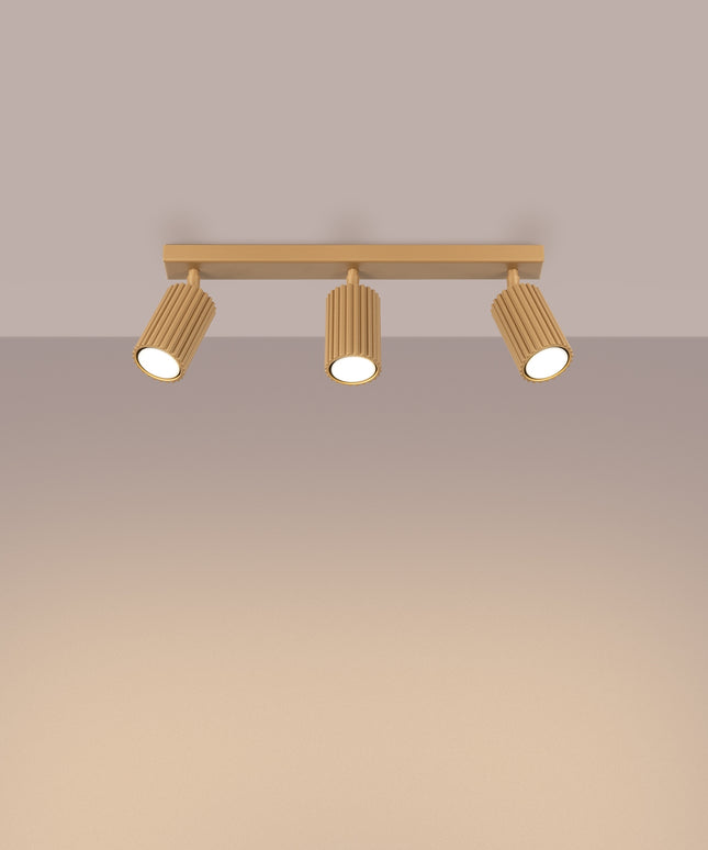 Lubinis šviestuvas KARBON 3L auksinis