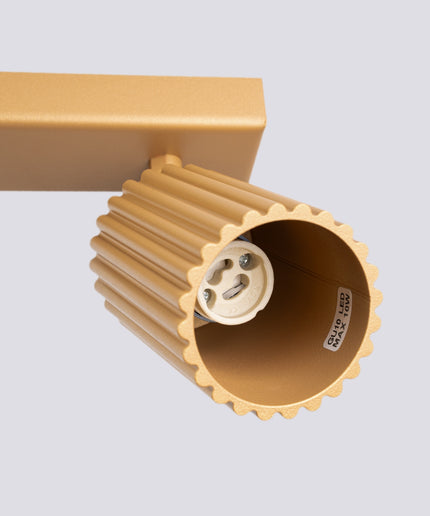 Lubinis šviestuvas KARBON 3L auksinis