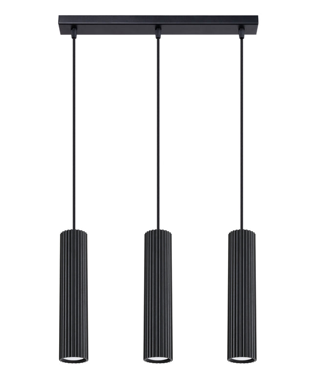 Pakabinamas šviestuvas KARBON 3L juodas