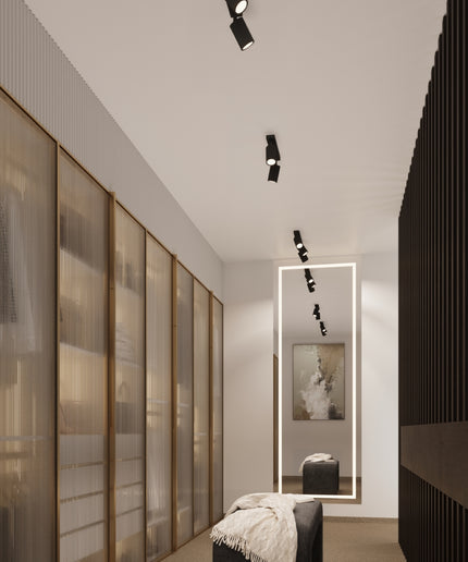 Lubinis šviestuvas KARBON 4 juodas