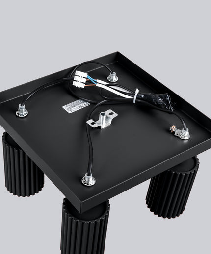 Lubinis šviestuvas KARBON 4 juodas