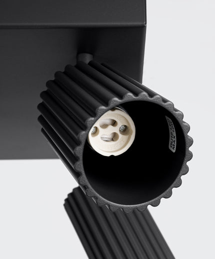 Lubinis šviestuvas KARBON 4 juodas