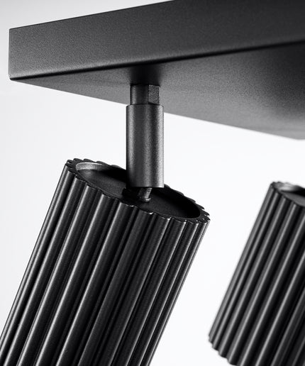 Lubinis šviestuvas KARBON 4 juodas