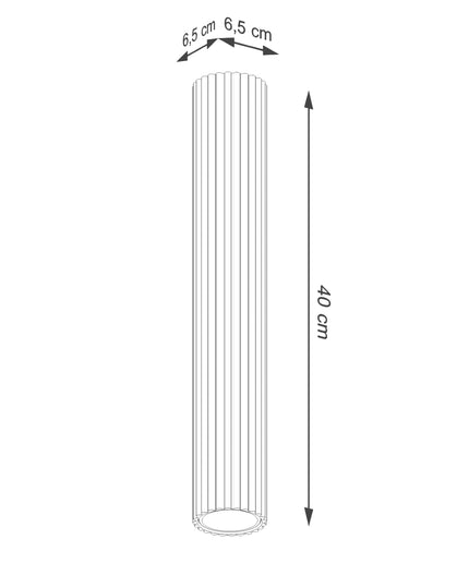 Lubinis šviestuvas KARBON 40 beige