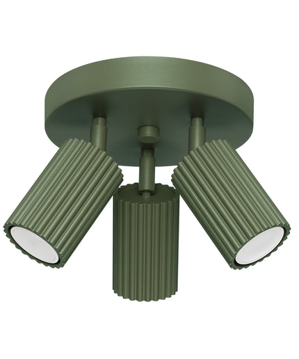 Lubinis šviestuvas KARBON 3P alyvuogių žalios spalvos