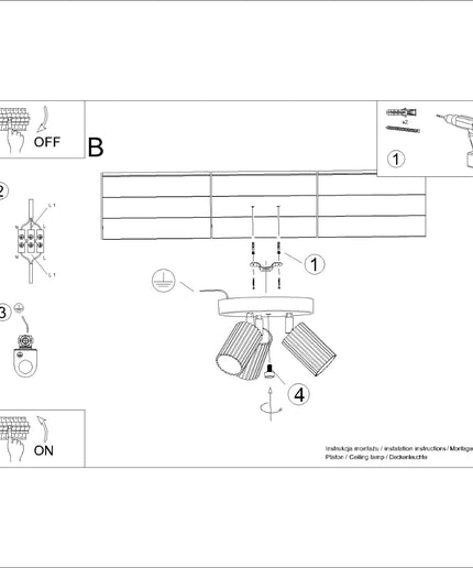 Lubinis šviestuvas KARBON 3P alyvuogių žalios spalvos
