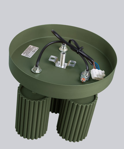 Lubinis šviestuvas KARBON 3P alyvuogių žalios spalvos