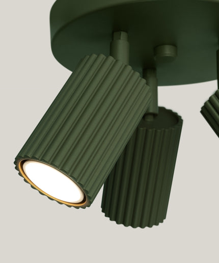 Lubinis šviestuvas KARBON 3P alyvuogių žalios spalvos