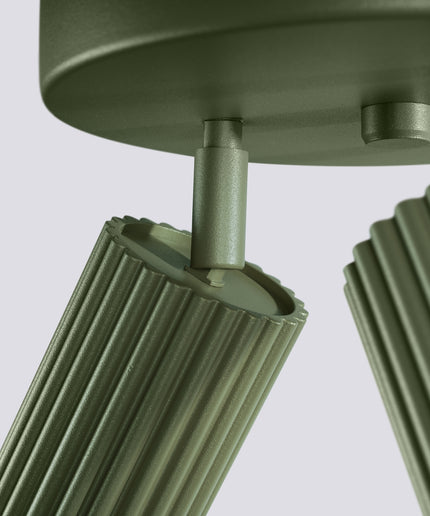 Lubinis šviestuvas KARBON 3P alyvuogių žalios spalvos