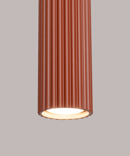 Pakabinamas šviestuvas KARBON 3L raudona ochra