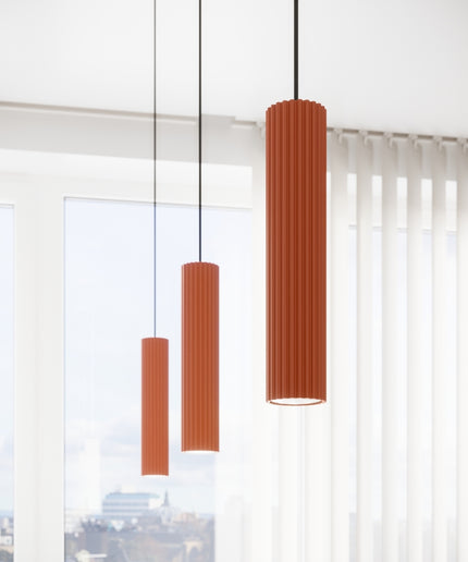 Lubinis šviestuvas KARBON 4L raudona ochra