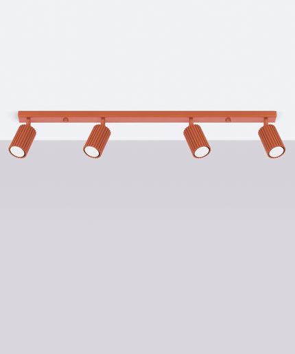 Lubinis šviestuvas KARBON 4L raudona ochra