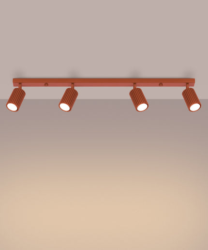 Lubinis šviestuvas KARBON 4L raudona ochra