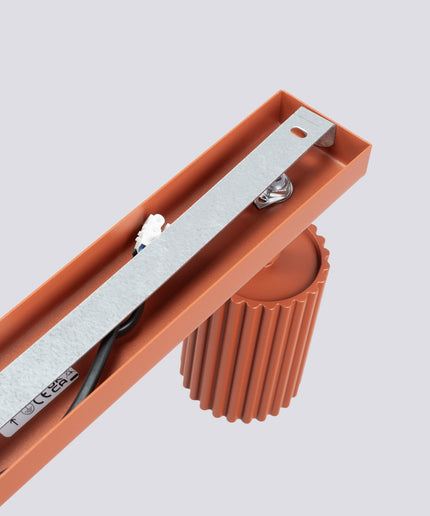 Lubinis šviestuvas KARBON 4L raudona ochra