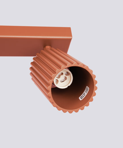 Lubinis šviestuvas KARBON 4L raudona ochra