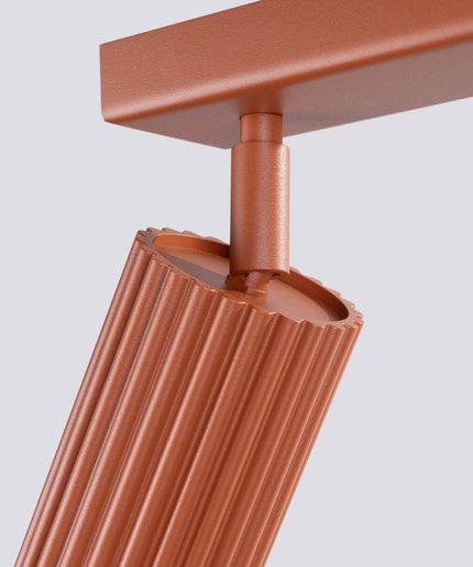 Lubinis šviestuvas KARBON 4L raudona ochra