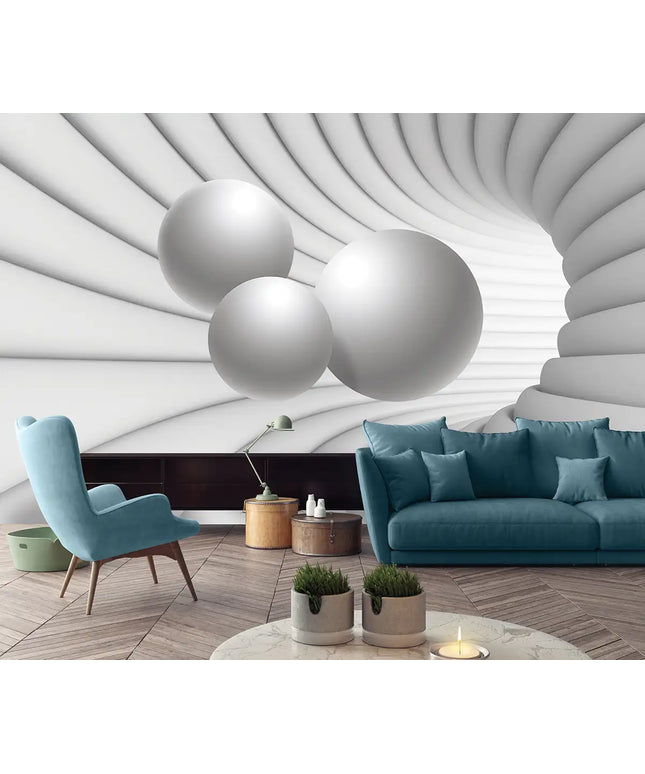 3D tapetas, rutuliai - 10141VE