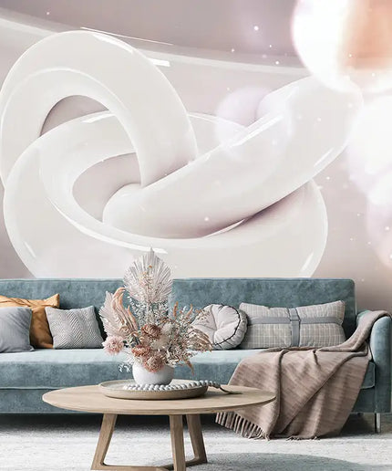 3D tapetas, pastelinė spiralė - 12552VEKW