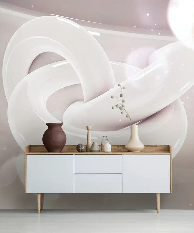 3D tapetas, pastelinė spiralė - 12552VEKW