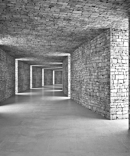 3D tapetas, betono tunelis - 14036VEKW