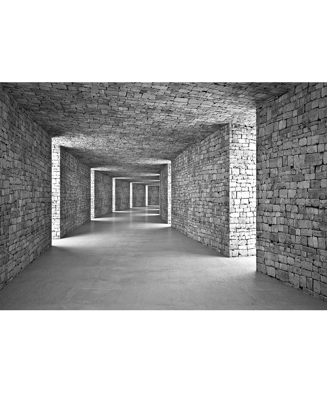 3D tapetas, betono tunelis - 14036VEKW
