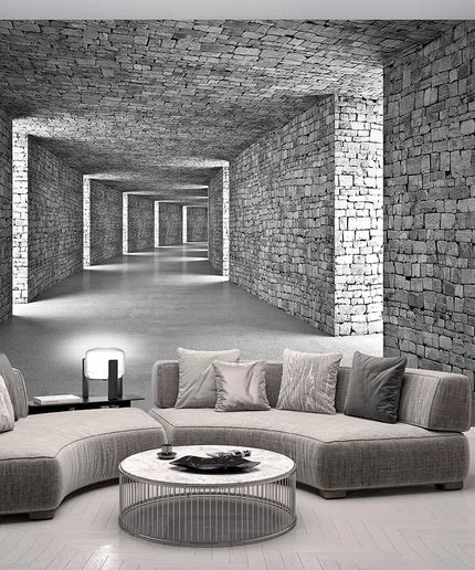 3D tapetas, betono tunelis - 14036VEKW