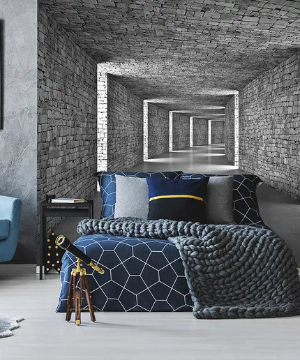 3D tapetas, betono tunelis - 14036VEKW