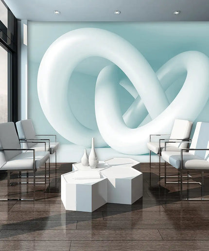 3D tapetas, žydra spiralė - 2152VE