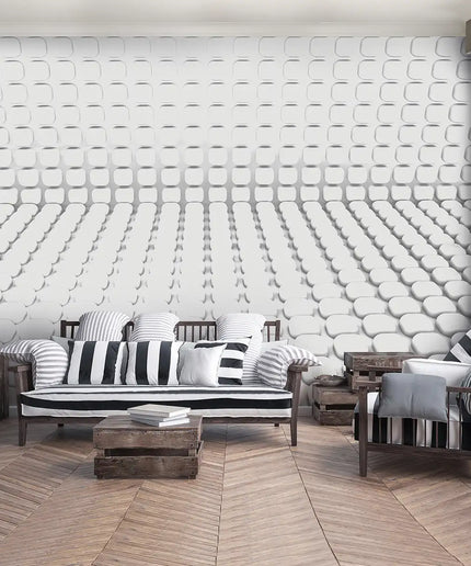3D tapetas, perspektyva iš figūrų - 2652VEKW