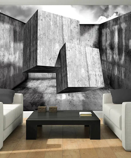 3D tapetas, betono luitai - 2915VE