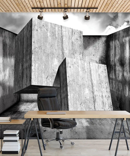 3D tapetas, betono luitai - 2915VE