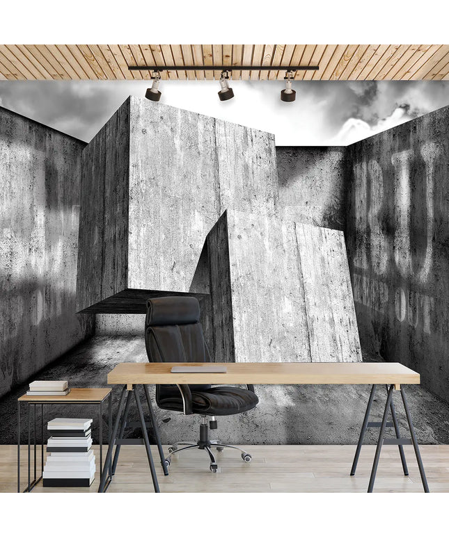 3D tapetas, betono luitai - 2915VE